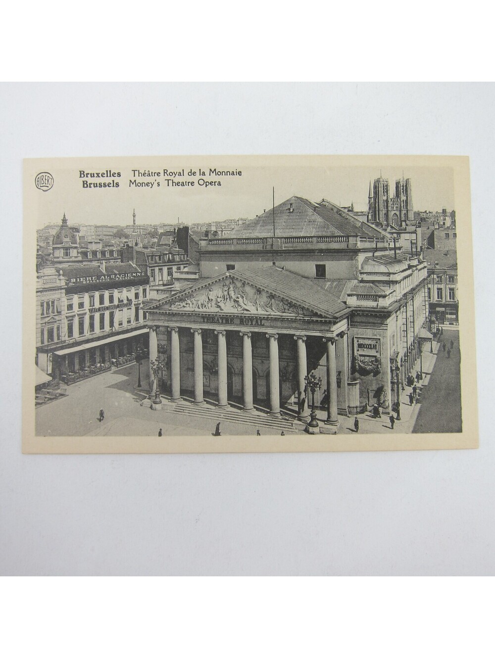 Postcard Brussels Belgium Money's Theater Opera House by Damesne Antique UNPOSTD